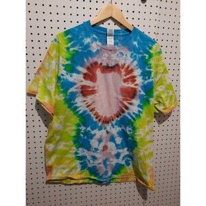 Handmade Tie Dye XL Tshirt Heart